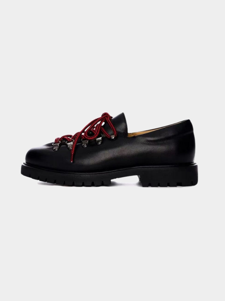 Paper Straight Heritage Derby Leather Black