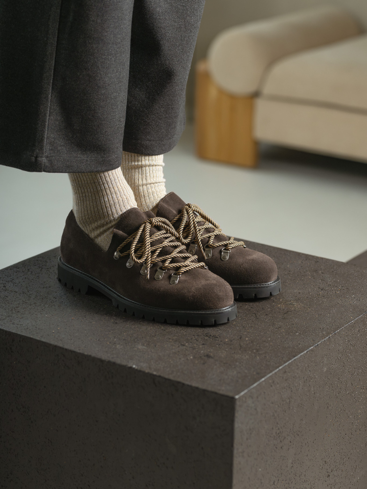 Heritage Derby Brown Suede