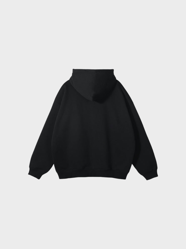 Paper Straight Zipper Hoodie