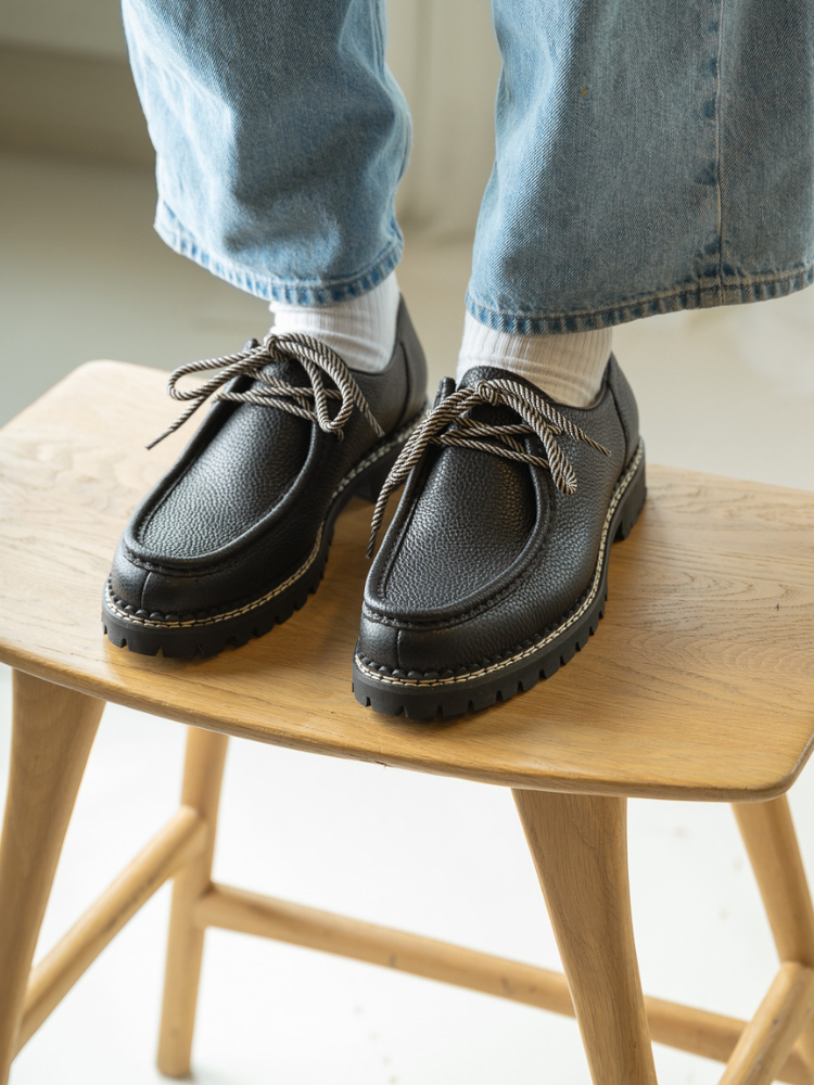 Slate Derby Black Grain