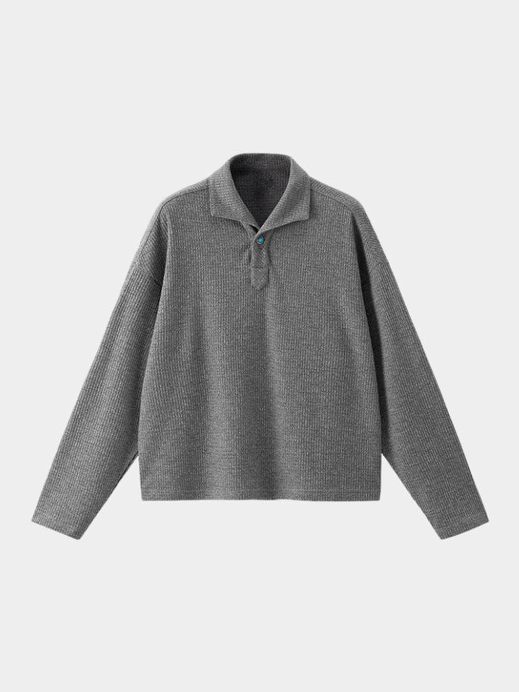 Alpine Rippstrick Grau