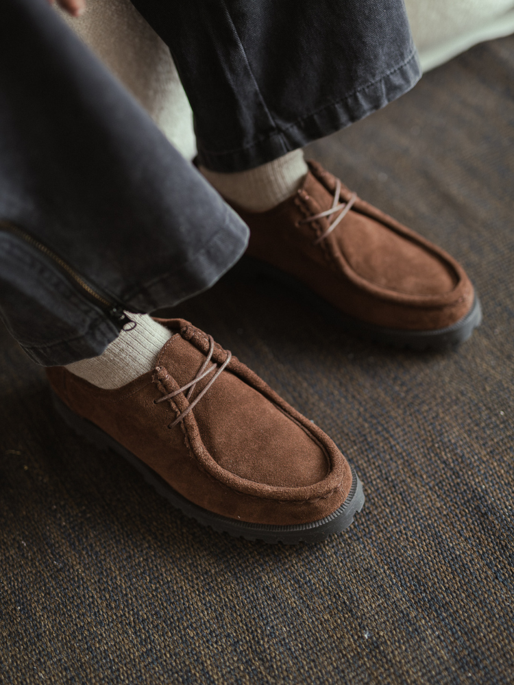Lug Moc Derby Brown