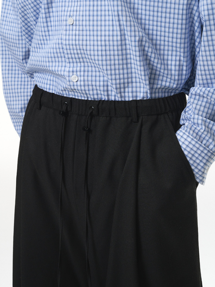 Loom Wide Trouser Black