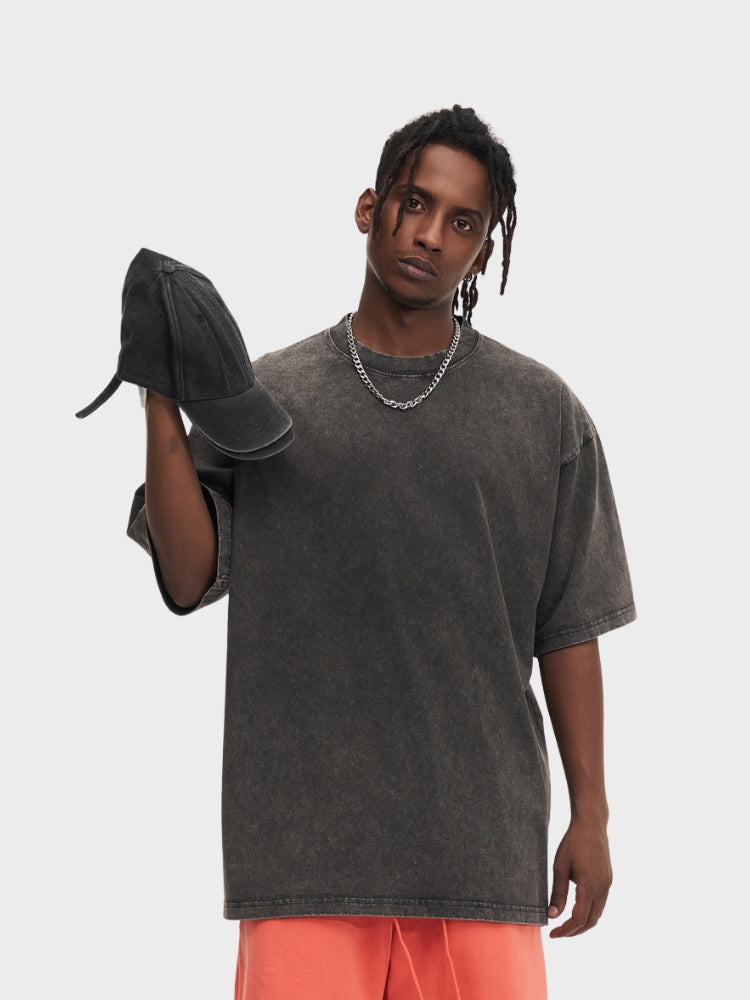 Paper Straight Heavy Loose Washed T-Shirt