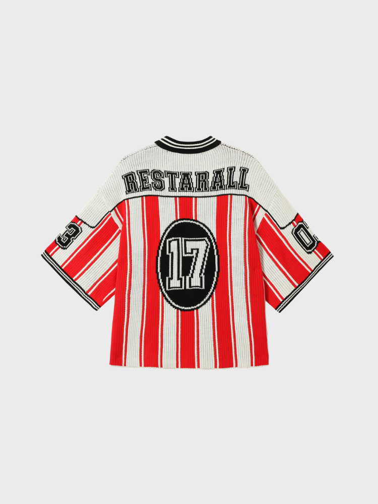 Paper Straight Red Jersey Shirt