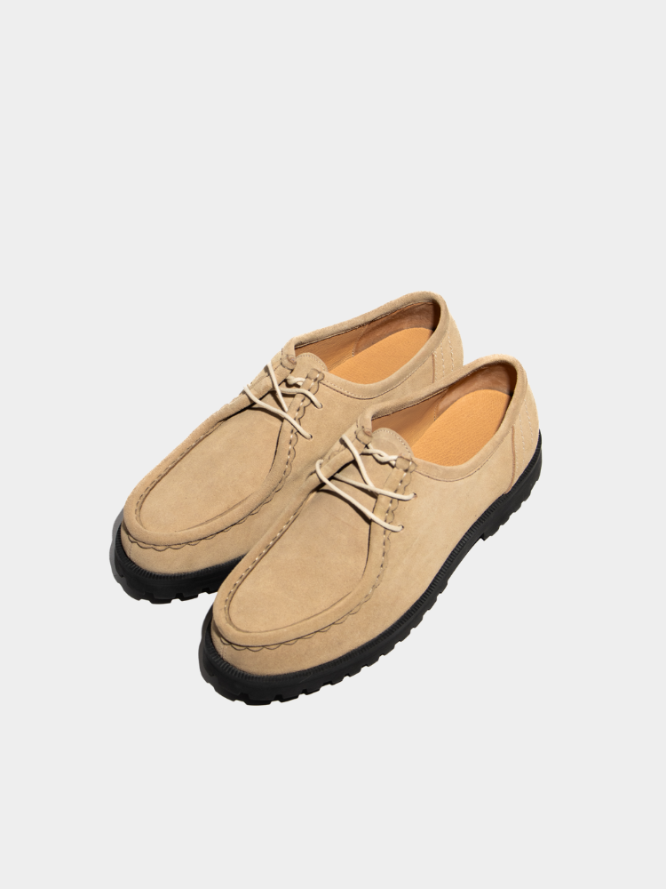 Lug Moc Derby Beige