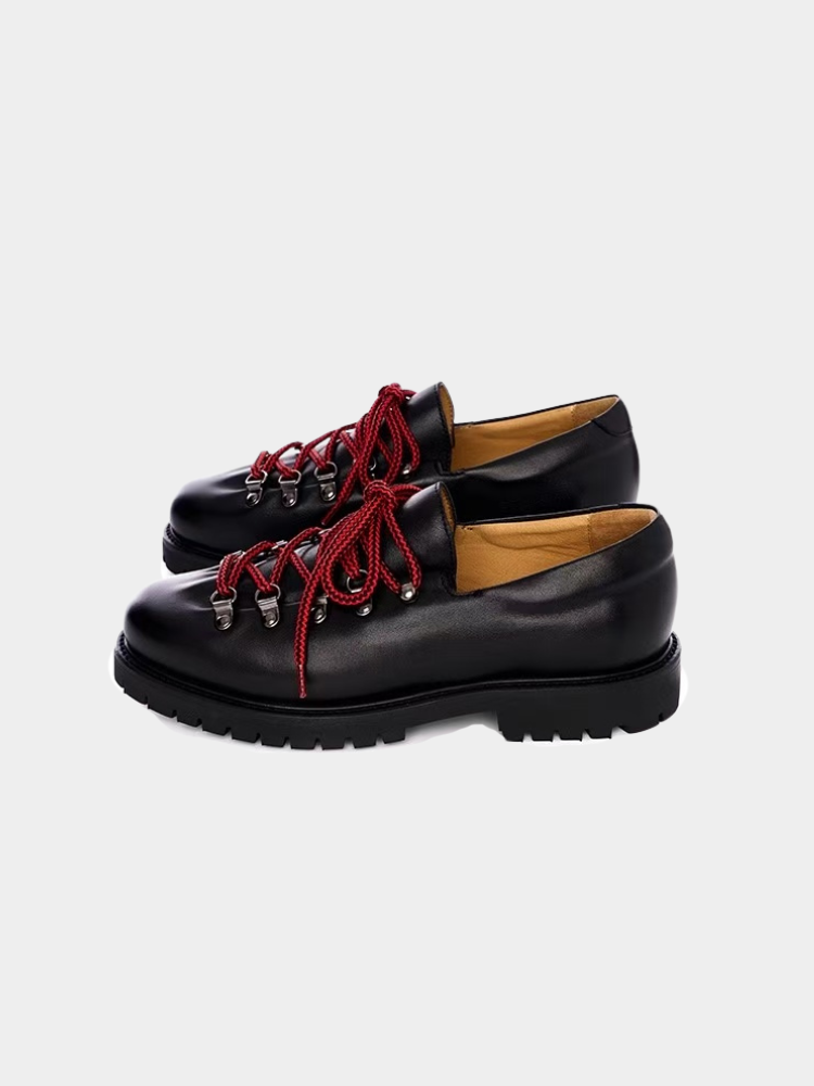 Heritage Derby Leder Schwarz