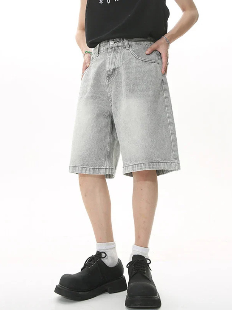 Paper Straight Retro Denim Shorts