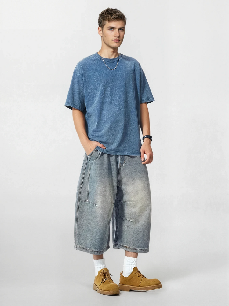 Paper Straight Drop-Length Jorts