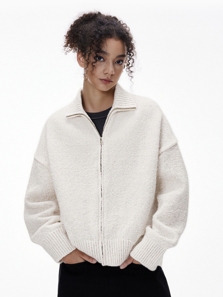 Stand-Collar Sweater