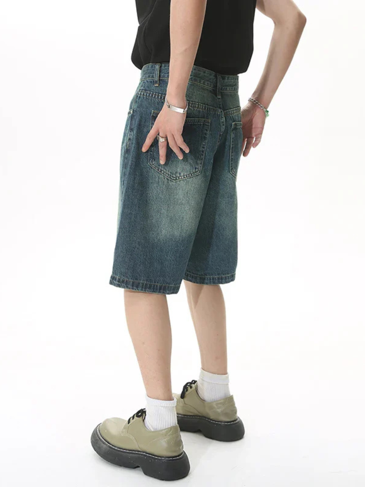 Paper Straight Retro Denim Shorts