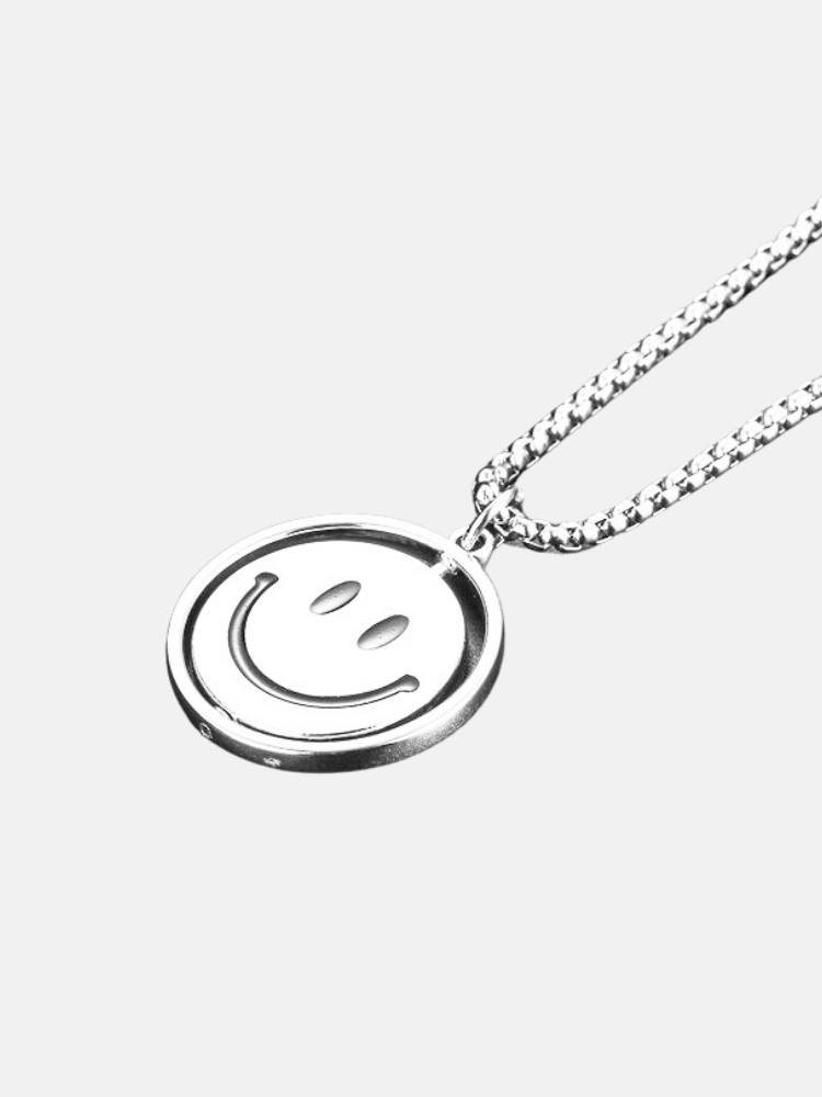 Paper Straight Happy/Sad Necklace