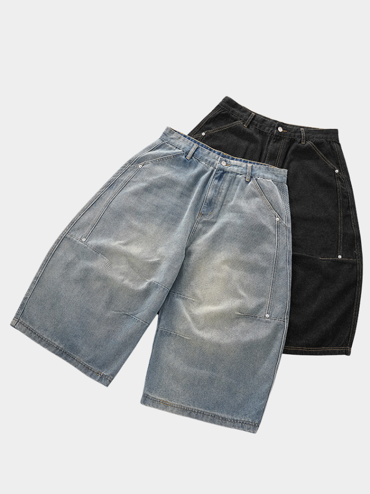 Paper Straight Drop-Length Jorts