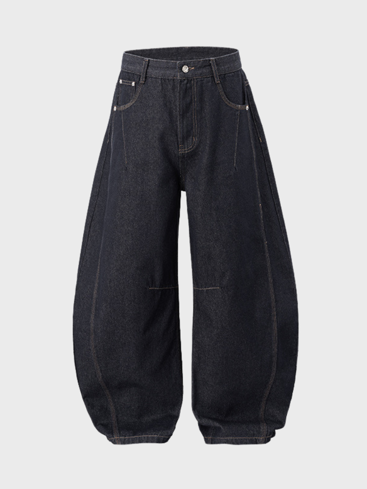 Blue Blood Baggy Jeans Blue Dark