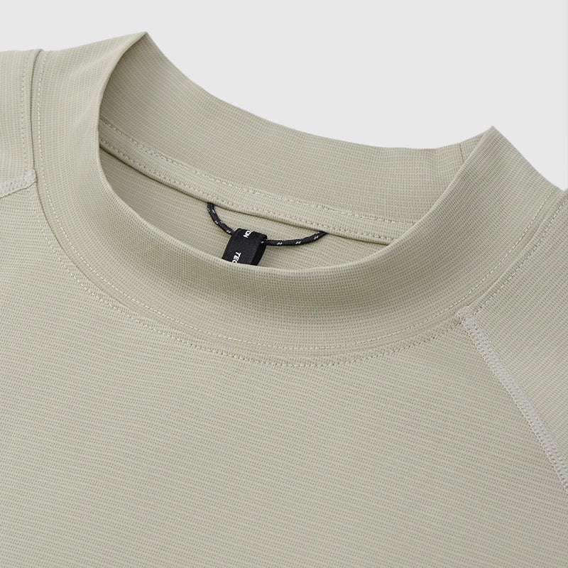 Paper Straight Mock Neck longsleeve Shirt