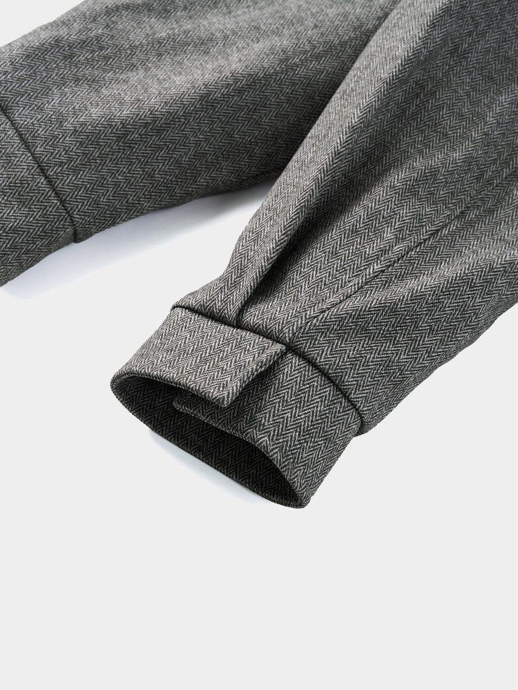 Fell Jacket in Grey, cuff detail