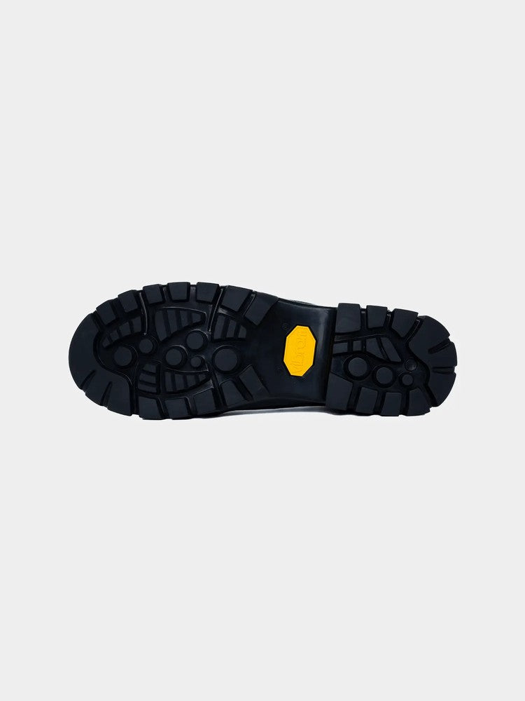 Paper Straight Alpine Hiker Black — Vibram rubber outsole, lug pattern
