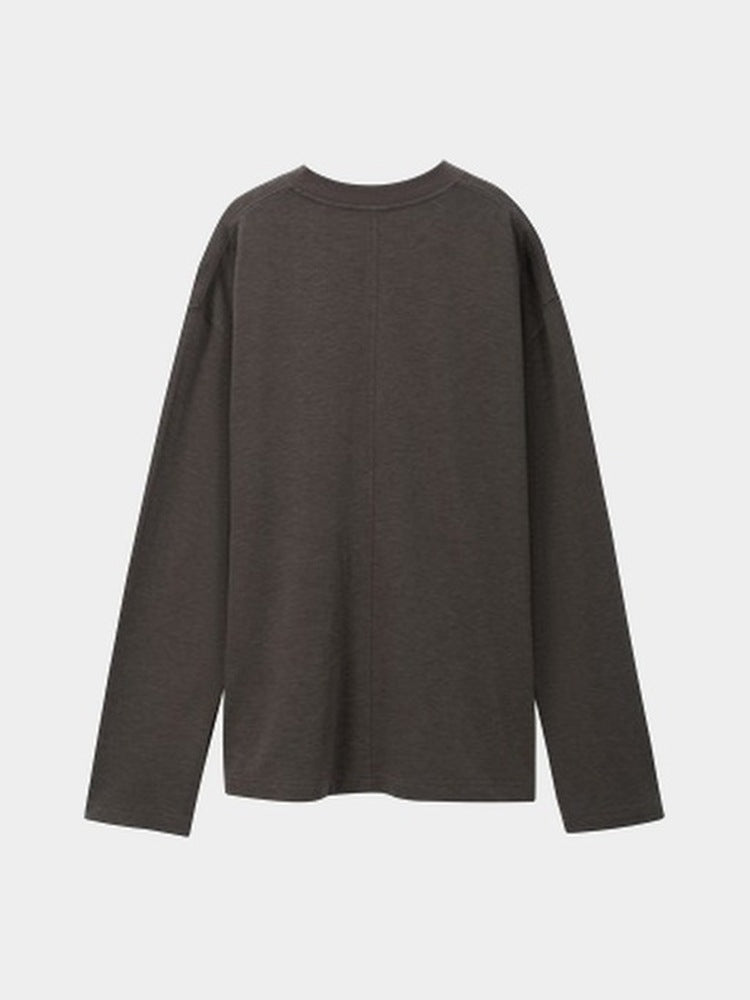 Paper Straight Bracken Henley chocolate — back