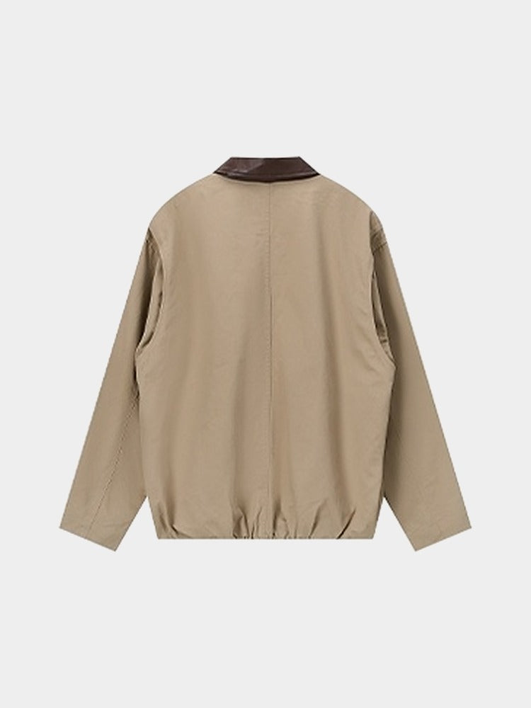 Wharf Jacket in Khaki, back