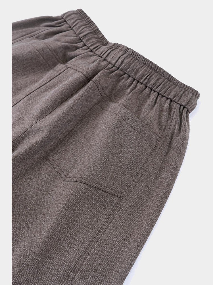 Marram Trouser in Taupe, pocket detail