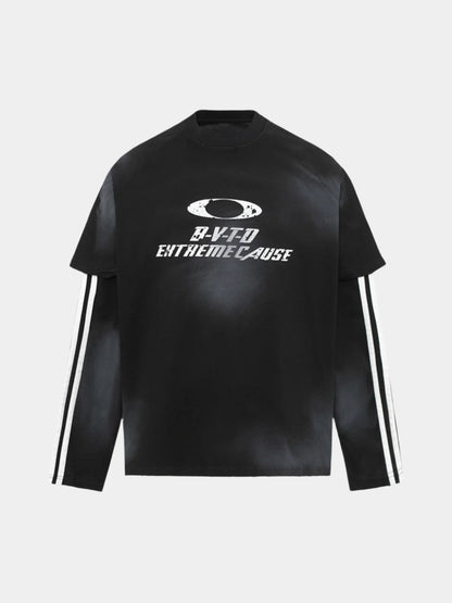 Paper Straight Distressline Long Sleeve