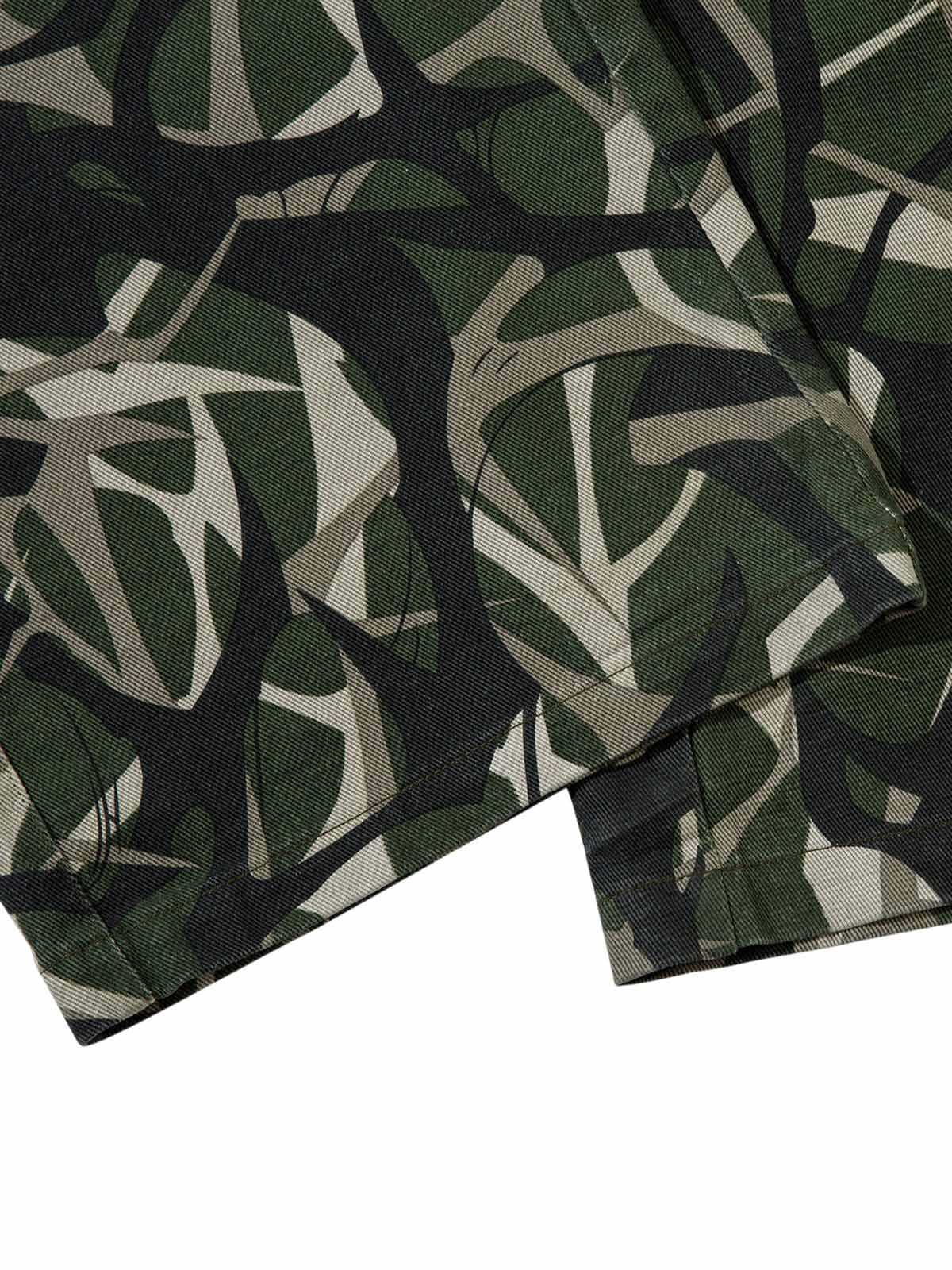 Paper Straight Camouflage Multi Pocket Tracksuit