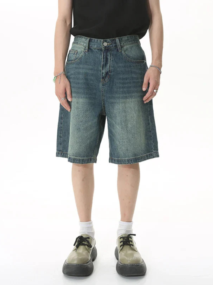 Paper Straight Retro Denim Shorts