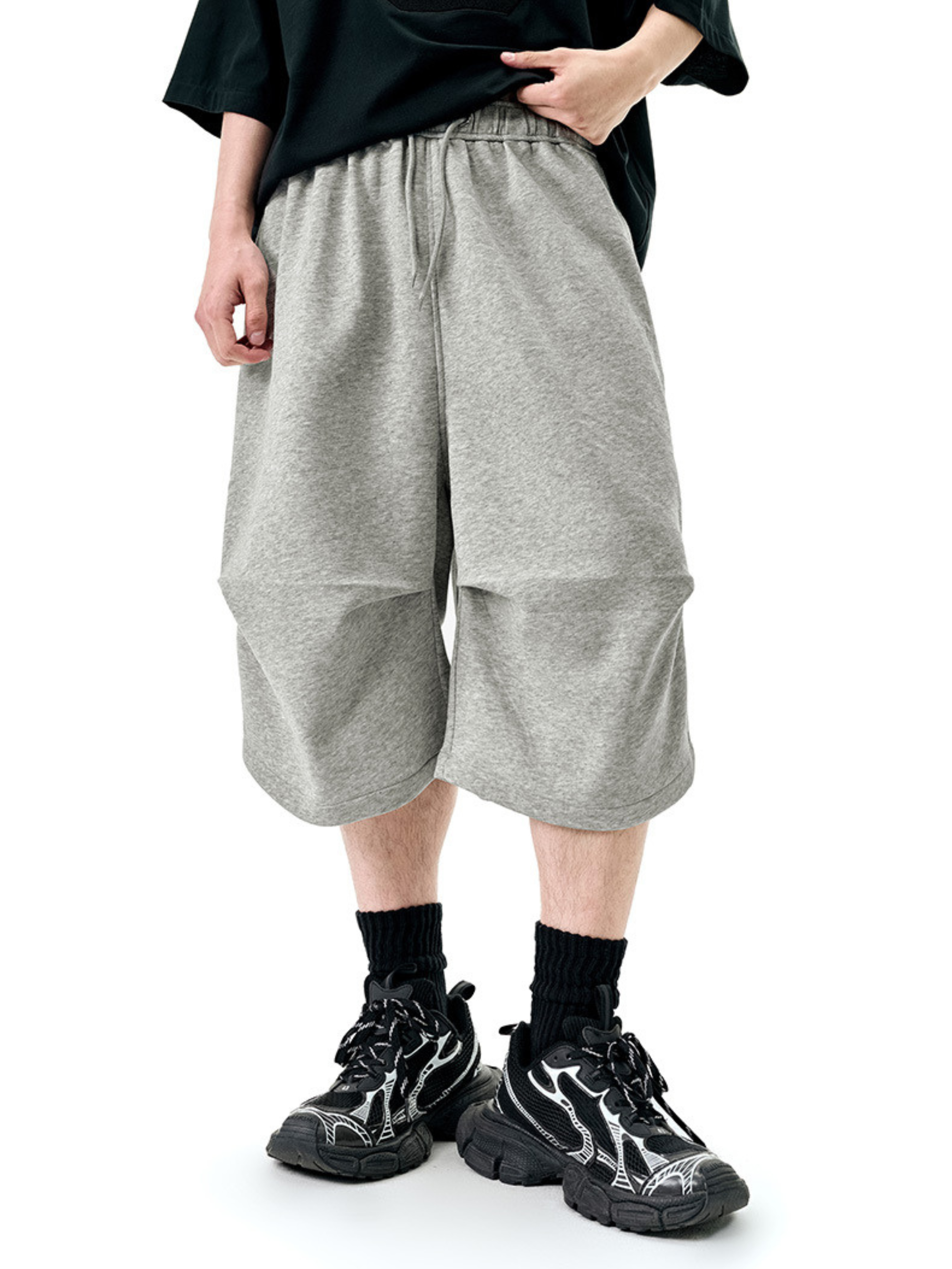 Paper Straight Drop Knee Jorts