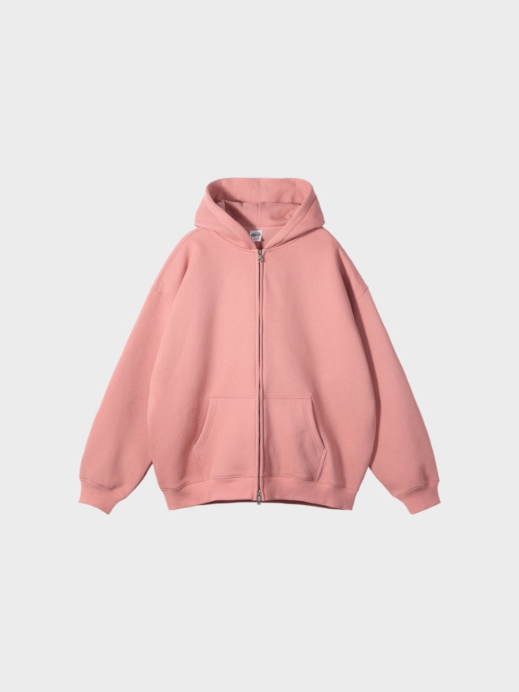 Paper Straight  Zipper Hoodie