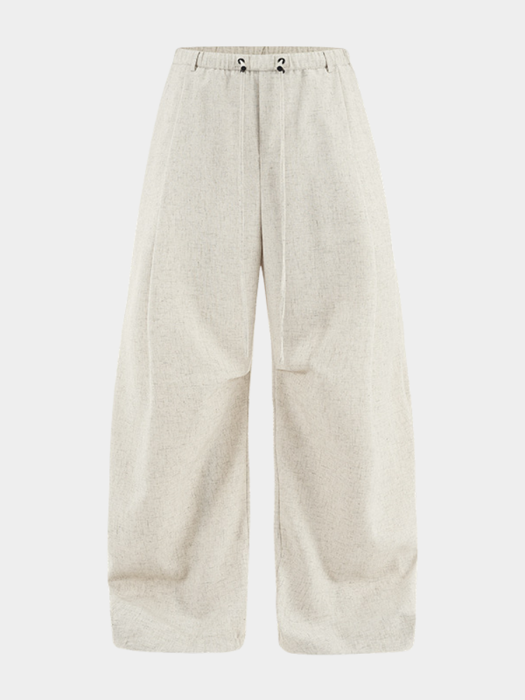 Loom Weite Hose Beige
