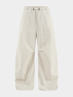 Loom Weite Hose Beige