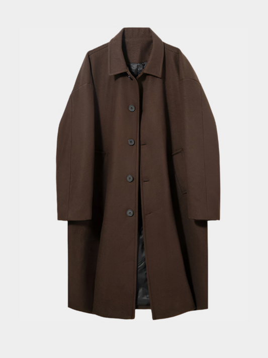 Paper Straight oversized Wool Coat