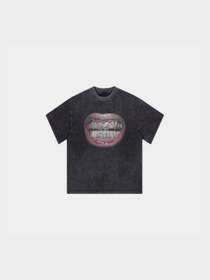 Paper Straight Tooth Pattern Tee