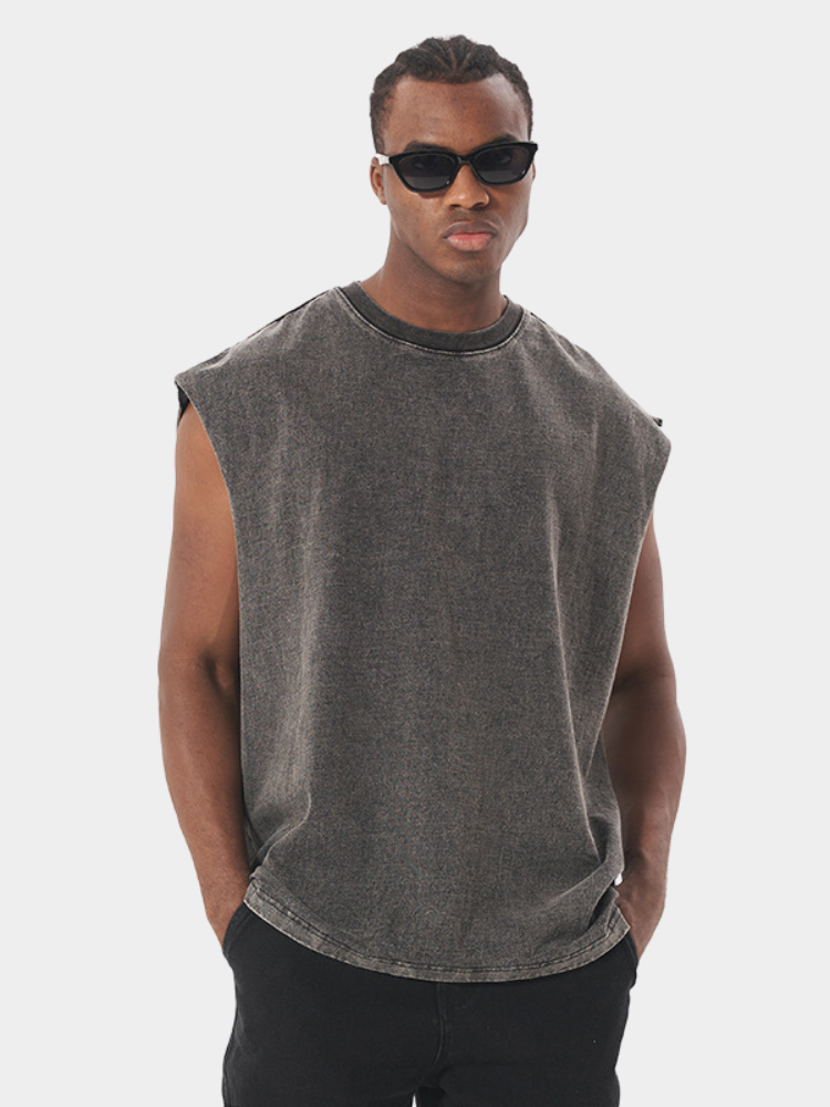 Paper Straight Washed Tank Top
