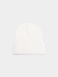 Knit hat White