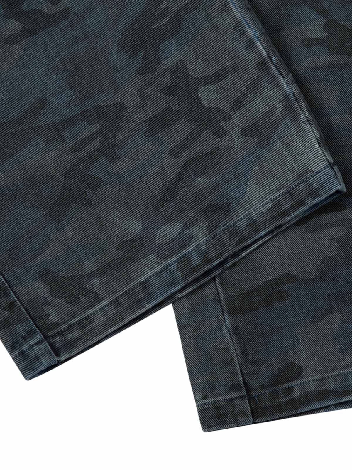 Paper Straight Retro Camouflage Cargo Jeans