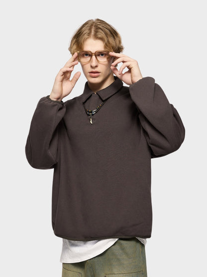 Paper Straight High-End Fleece Sweatshirt