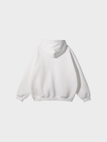 Paper Straight  Zipper Hoodie