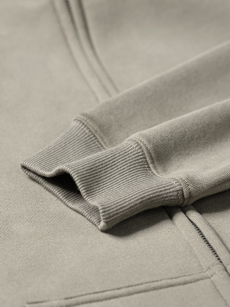 Paper Straight  Zipper Hoodie