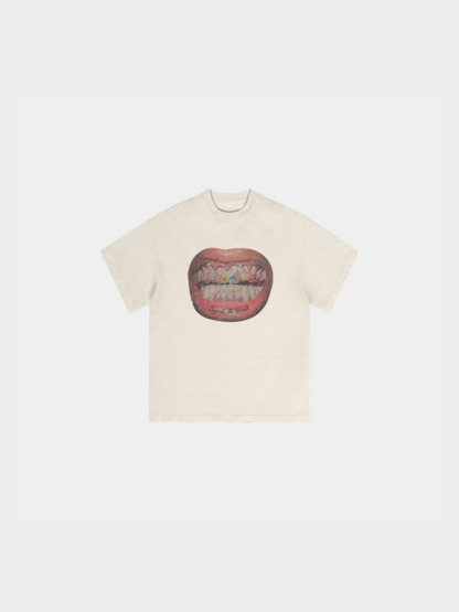 Paper Straight Tooth Pattern Tee