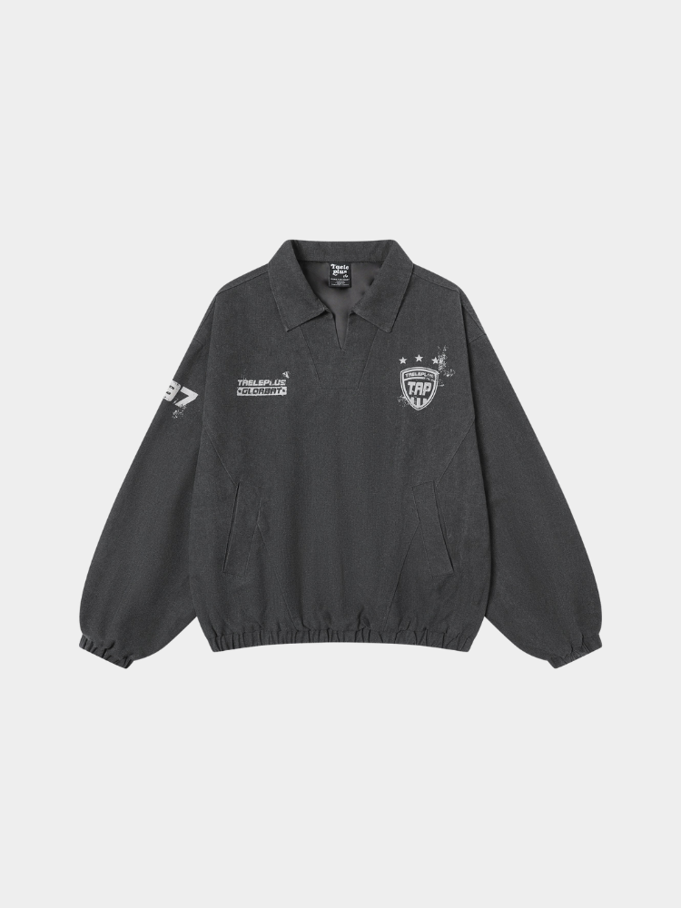 Gerade geschnittene Schlupfjacke aus Papierstoff