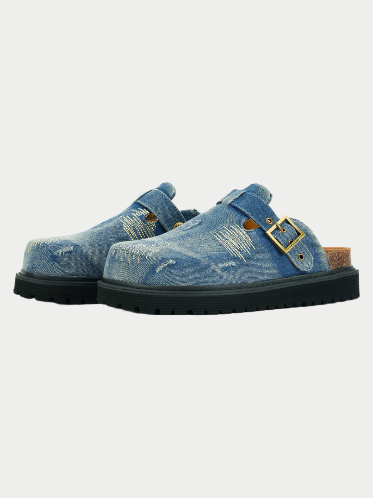 Paper Straight Vintage Denim Birkenstocks