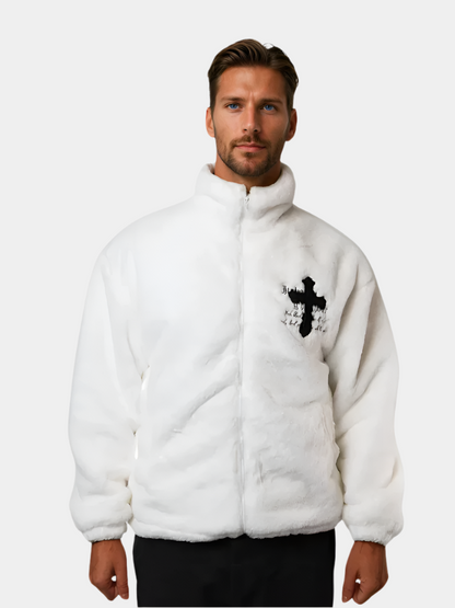 Paper Straight Cross Down Jacket