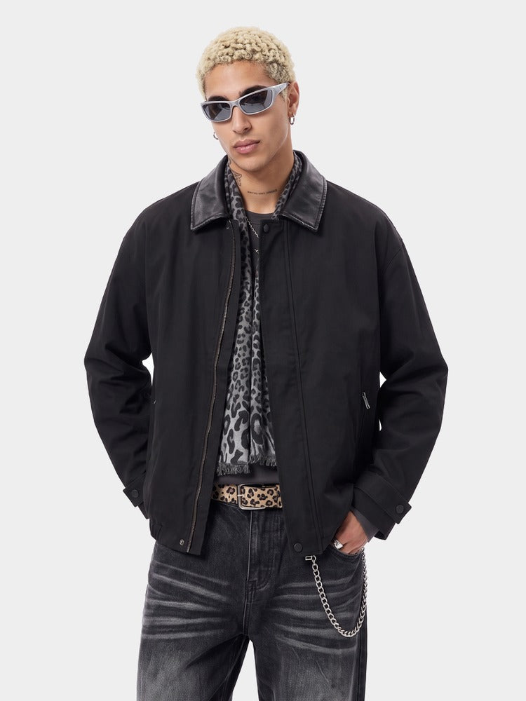 Wharf Jacket in Black, worn