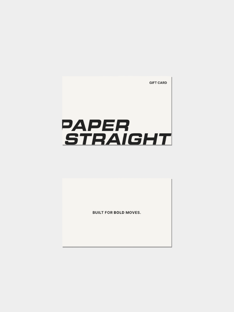 Gerade Geschenkkarte aus Papier