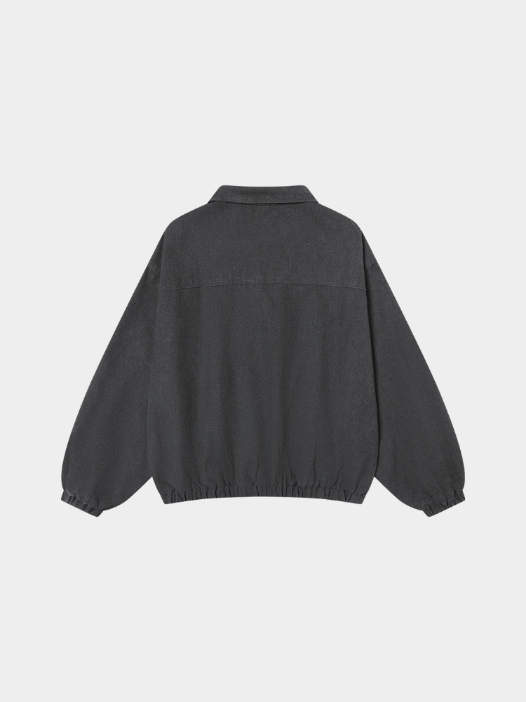 Gerade geschnittene Schlupfjacke aus Papierstoff