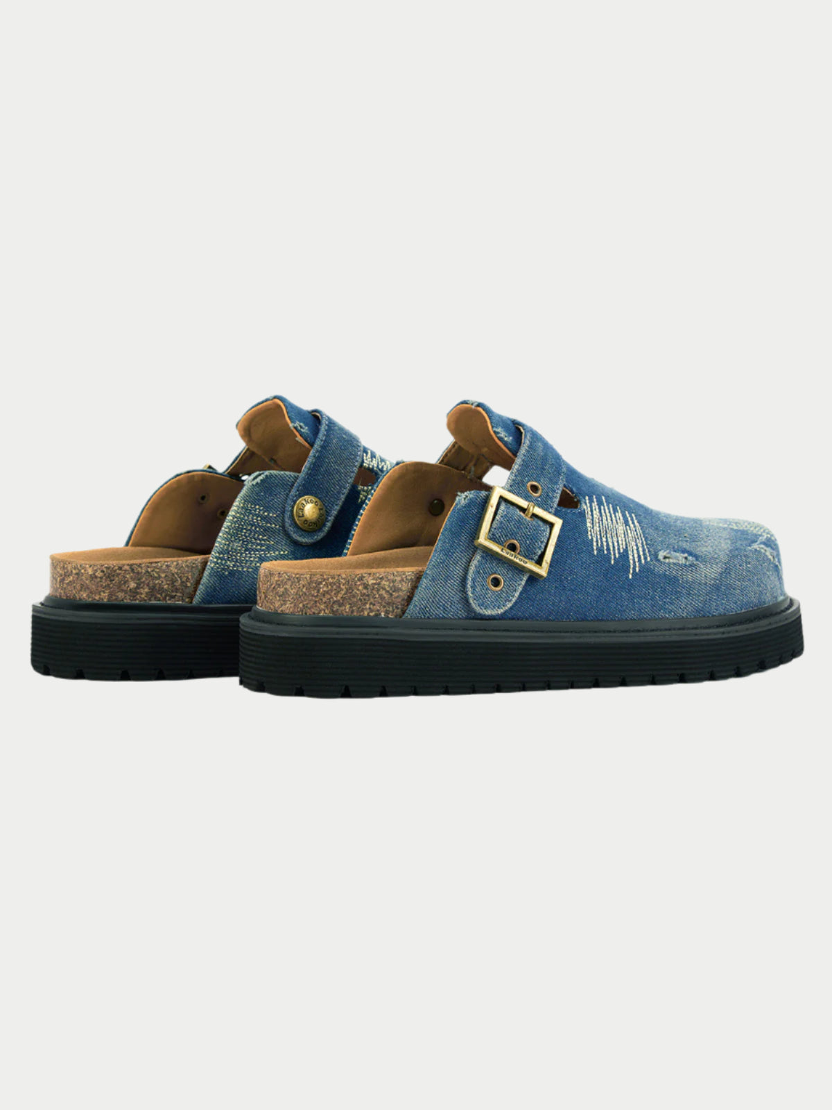 Paper Straight Vintage Denim Birkenstocks