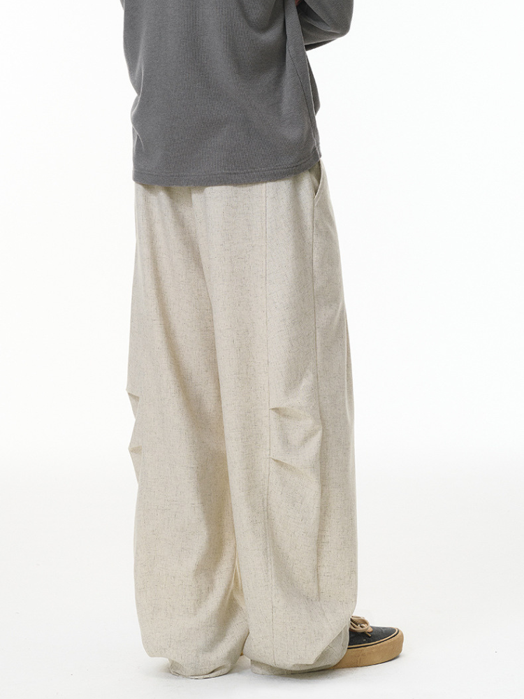 Loom Wide Trouser Beige