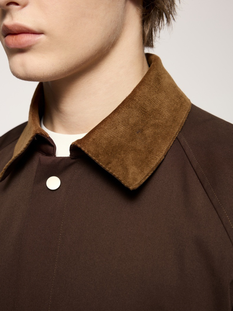 Cord Field Jacket Brown
