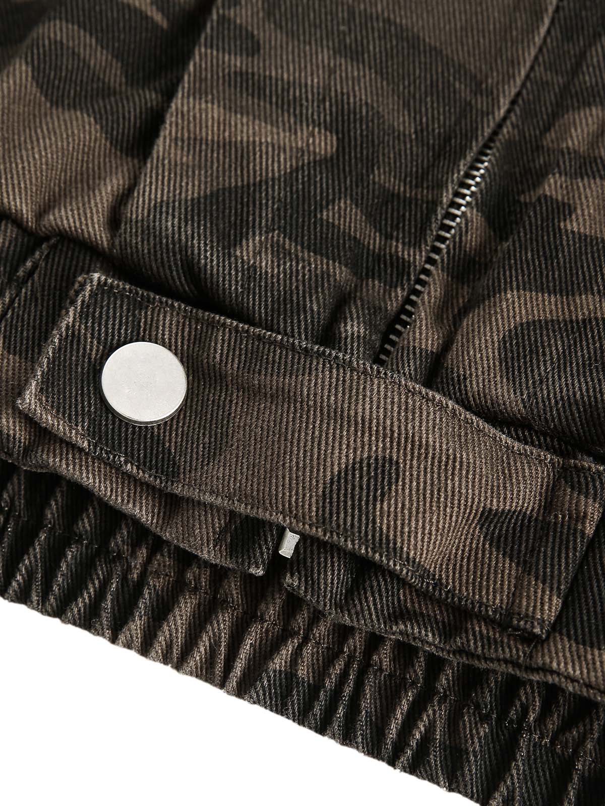 Paper Straight Camouflage Workwear Hoodie